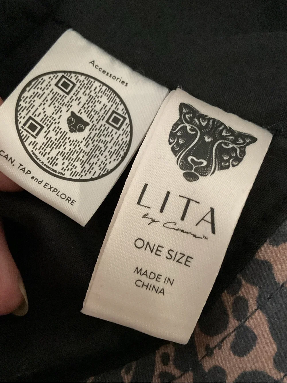 LITA BY CIARA WOMENS BUCKET HAT LEOPARD PRINT BROWN GRAY OS NWOT